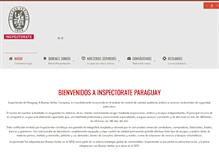 Tablet Screenshot of inspectorate.com.py